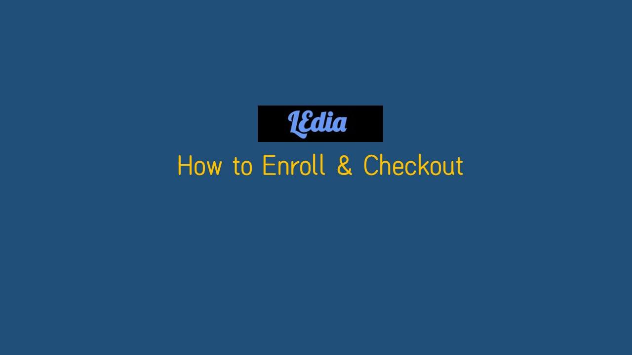 How to enroll course & check out with credit card ?