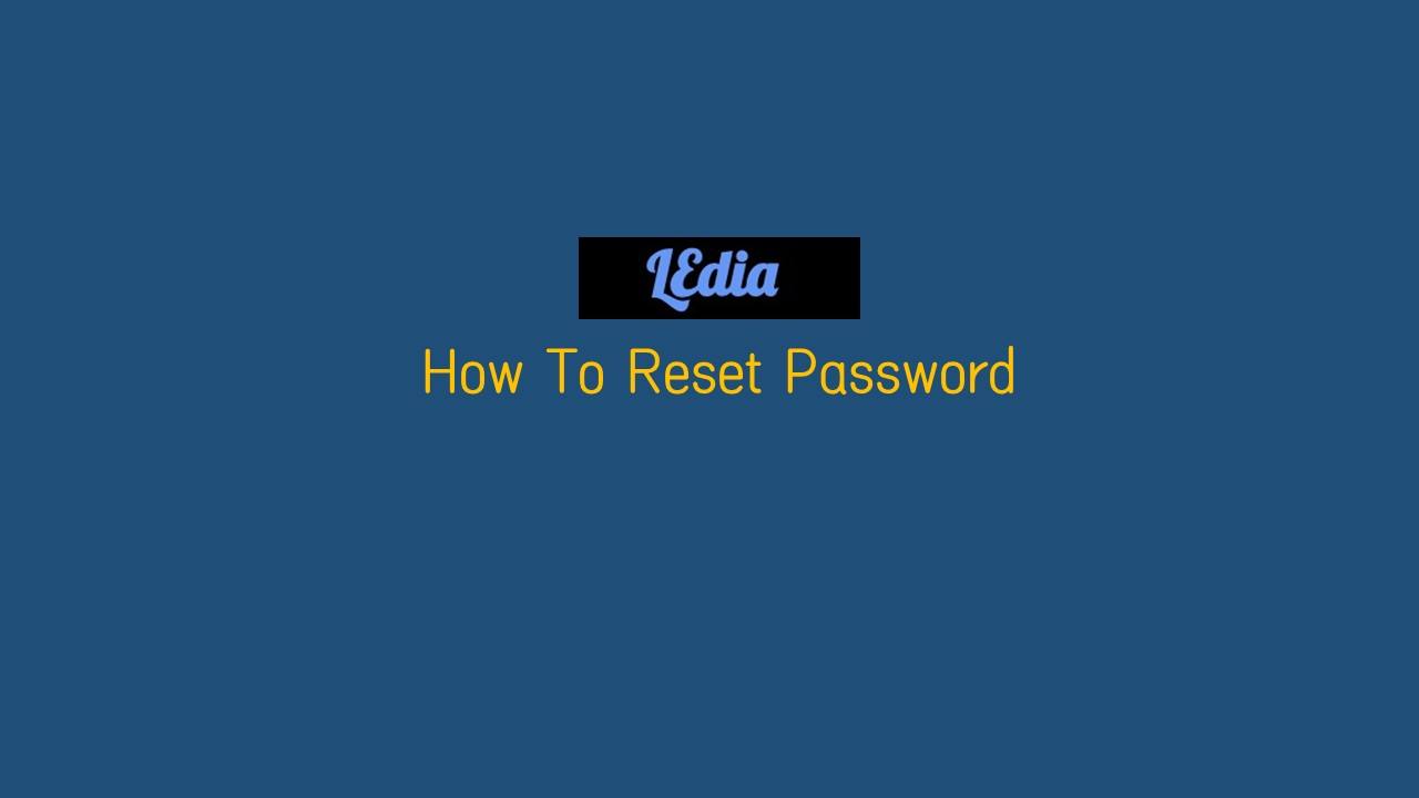How to update/reset password ?